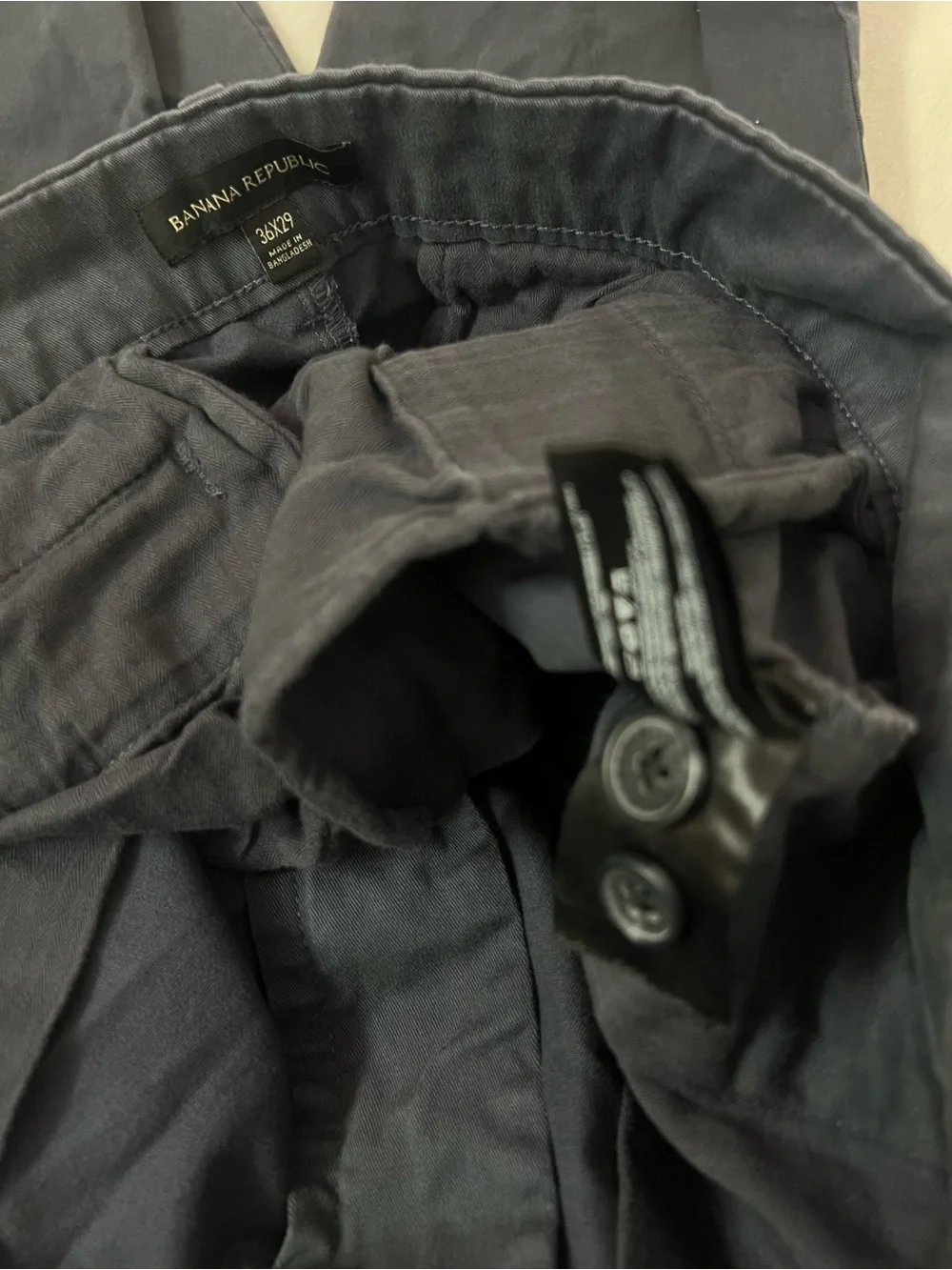 Banana Republic Chino Pants Slim Fit Blue Grey